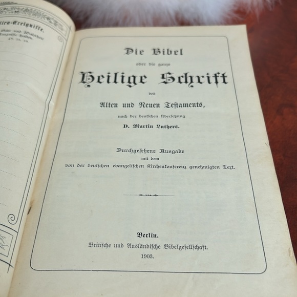 1903 German Bible - Picture 3 of 16